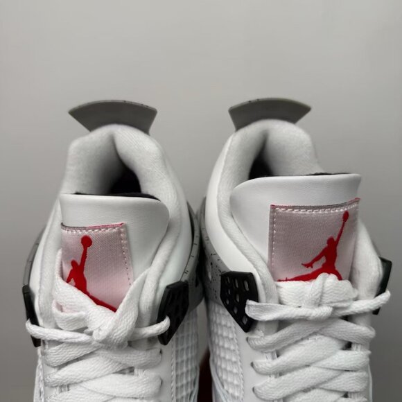 DEADSTOCK Jordan 4 Retro 'White Cement' โข OG NIKE AIR โข FULL SET - Picture 3 of 7